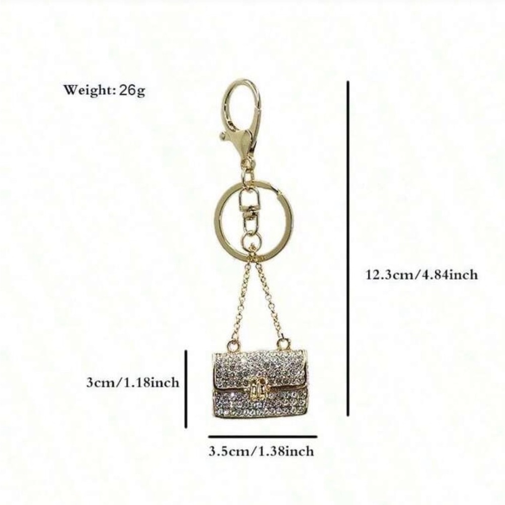 Gold Crystal Embellished Mini Bag - Picture 4 of 4